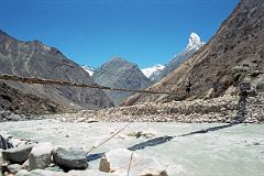 
Bridge Over Dumordu River to Jhola Campsite Replaced Wooden Box And Steel Cable
